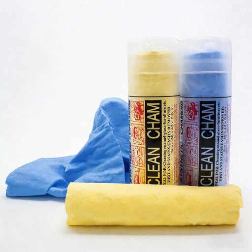 LAUCO Synthetic Chamois Absorbent Car Drying Towel 2 Pack, 26"x17" Spotless & Scratch and Lint Free Shine, Towel for Vehicle Cleaning, Super Soft Upholstery Cleaning Towel LAUCO