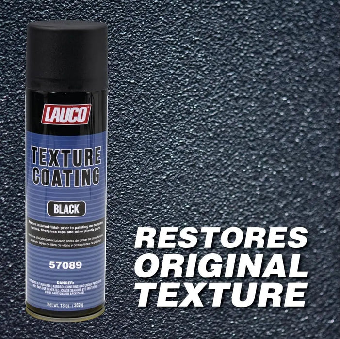 LAUCO Texture Coating Black 13oz Aerosol Spray Can - Automotive and Industrial Use - 57089 National Supply Company