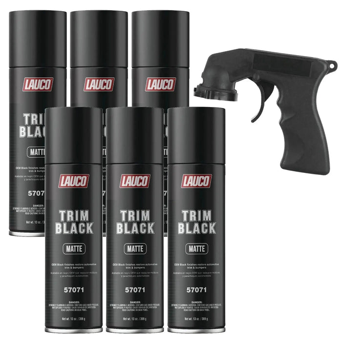 Trim Black Matte Aerosol 13 oz. Automotive Spray Paint Can National Supply Company
