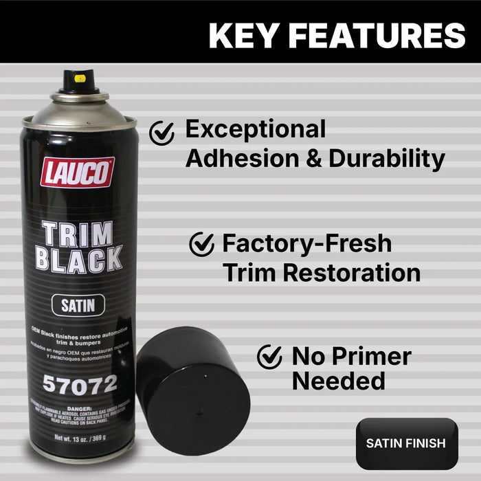 Trim Black Satin Aerosol 13 oz. National Supply Company