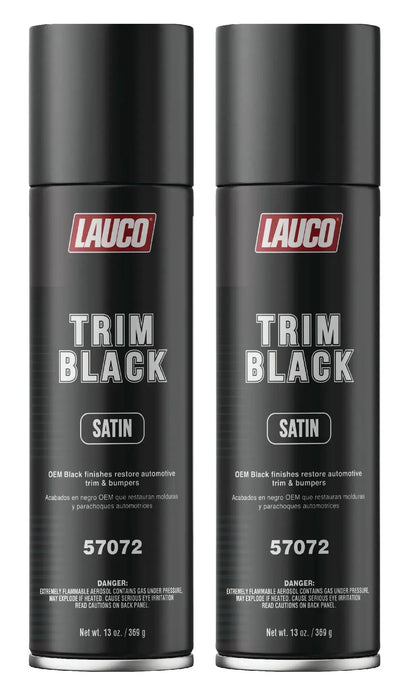 Trim Black Satin 13 oz. Automotive Aerosol Spray Paint Can, Black Spray Paint with Satin Finish - Designed for Plastic, Aluminum, Steel and Stainless Steel - National Supply Company