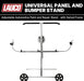 LAUCO Universal Panel and Bumper Stand – Adjustable Car Painting & Repair Stand with Rotating Frame, Foldable 2-Wheel Design, 220 lbs Load Capacity, Galvanized Steel Construction for Auto Body Work LAUCO
