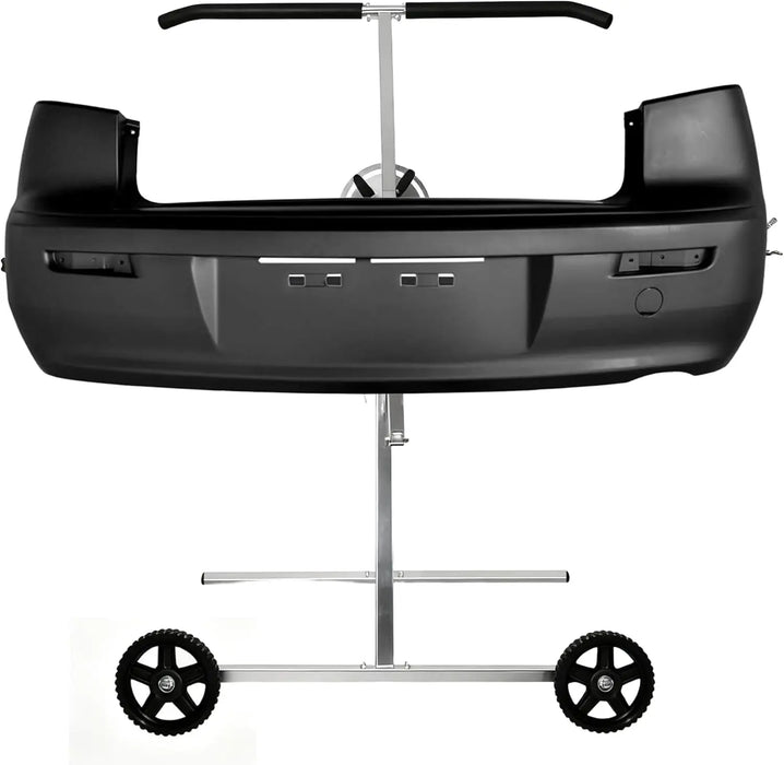 LAUCO Universal Panel and Bumper Stand – Adjustable Car Painting & Repair Stand with Rotating Frame, Foldable 2-Wheel Design, 220 lbs Load Capacity, Galvanized Steel Construction for Auto Body Work LAUCO