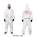 LAUCO White Polyester Reusable & Washable Paint Coverall Spray Suit With Hood - National Supply Company