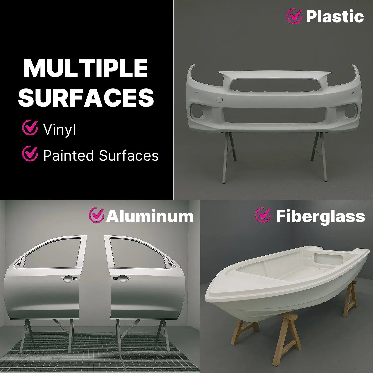 Lauco Adhesion Promoter 1 Gallon – Automotive Plastic Adhesion Promoter for Paint, Primer & Topcoat | Flex Agent Included | For Plastic, Metal, Aluminum, Fiberglass, Bumpers, Panels – Fast Dry - (87267) Lauco