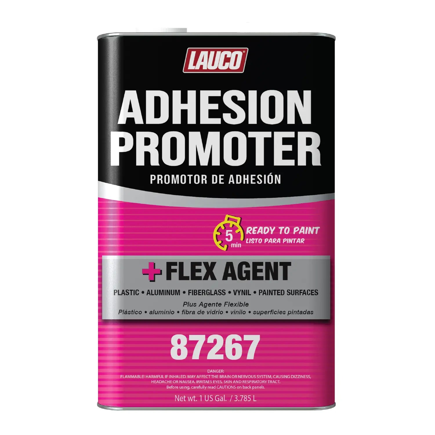Lauco Adhesion Promoter 1 Gallon – Automotive Plastic Adhesion Promoter for Paint, Primer & Topcoat | Flex Agent Included | For Plastic, Metal, Aluminum, Fiberglass, Bumpers, Panels – Fast Dry Lauco