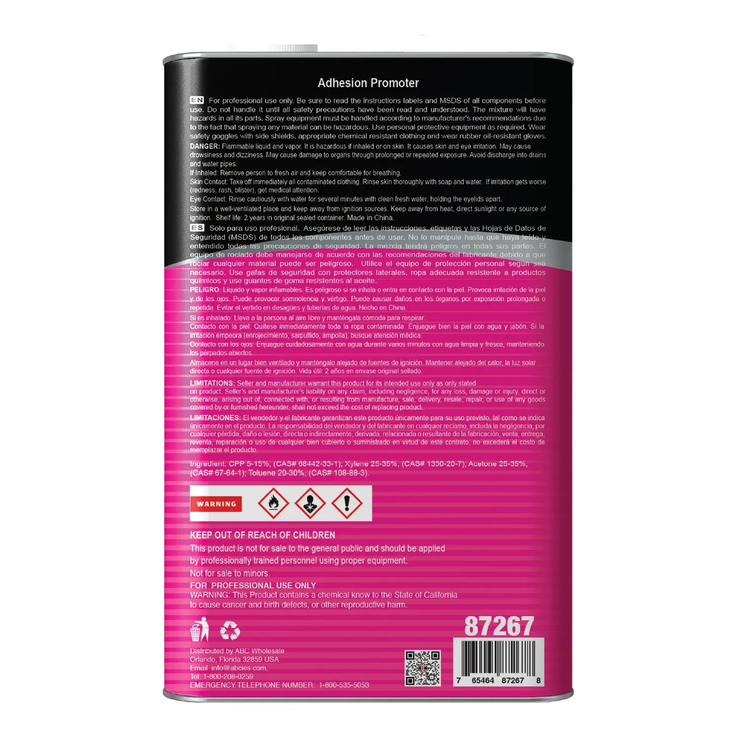 Lauco Adhesion Promoter 1 Gallon – Automotive Plastic Adhesion Promoter for Paint, Primer & Topcoat | Flex Agent Included | For Plastic, Metal, Aluminum, Fiberglass, Bumpers, Panels – Fast Dry Lauco