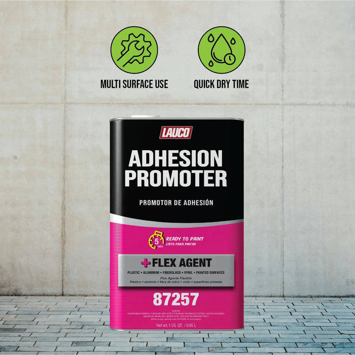 Lauco Adhesion Promoter – 1 Quart | Fast-Drying Surface Enhancer for Plastic, Metal & Fiberglass Lauco