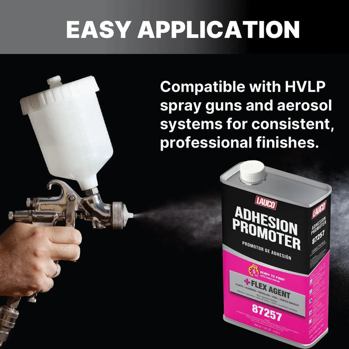 Lauco Adhesion Promoter – 1 Quart | Fast-Drying Surface Enhancer for Plastic, Metal & Fiberglass - (87257) Lauco