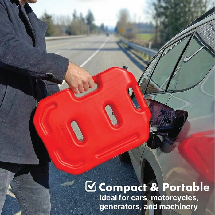 Lauco Red Plastic Fuel Can for Fuel/Diesel - 10 Litre Capacity Lauco