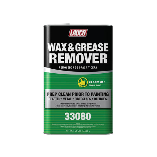 Lauco Wax and Grease Remover 1 Gallon – Multi-Surface Paint Prep Cleaner for Auto Body, Garage, Plastic, Metal, Fiberglass – Powerful Solvent Degreaser Lauco