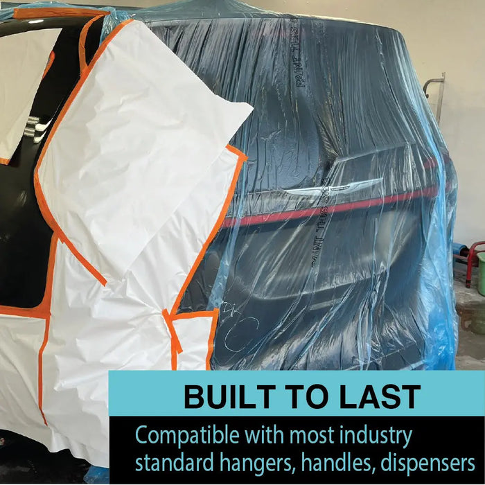 MAXIFILM 16ft x 350 ft Roll Blue Premium Overspray Paintable Plastic Sheeting - 8 Micron, 0.3 Mil National Supply Company