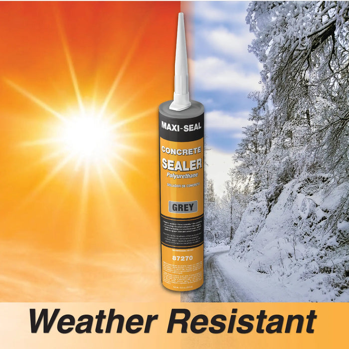 Maxi-Seal Concrete Filler Sealant, Concrete Crack Repair, Polyurethane Concrete and Masonry Sealant for Vertical and Horizontal Surface, Non-Sag,Gray,10.5 oz National Supply Company