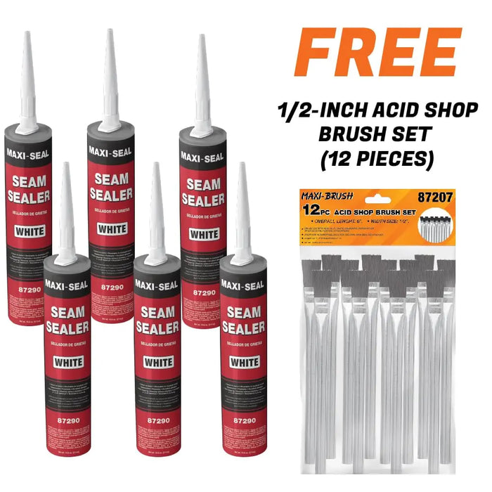 Maxi-Seal Polyurethane Seam Sealer Automotive - White, 10.5oz Tube National Supply Company