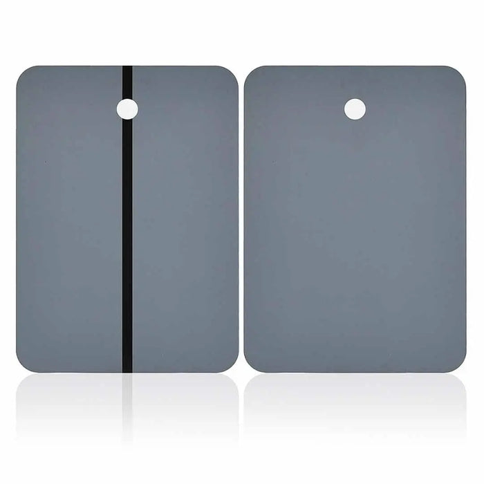 Metal Spray Cards 100 Pack, 50 White and 50 Medium Gray, size 4" x 6" or 148mm x 105mm Automotive refinishing color matching card, spray out card - National Supply Company