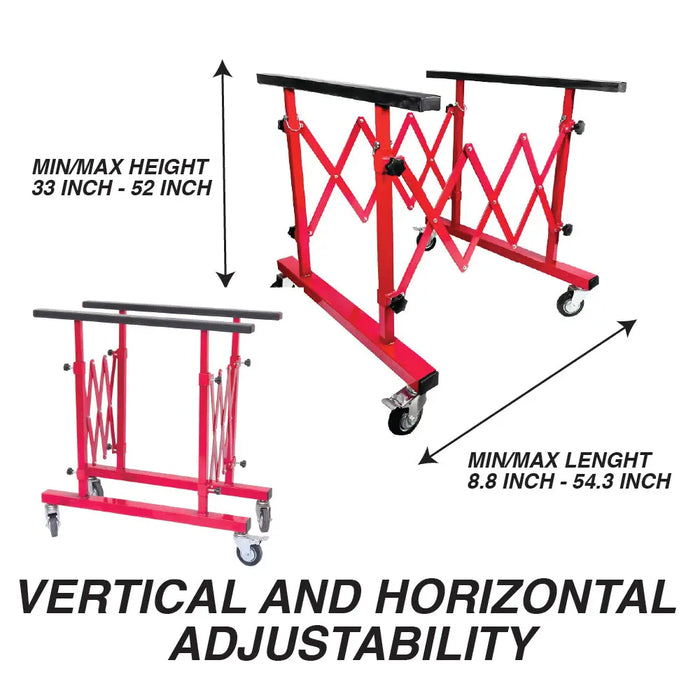Mobile Telescopic Universal Paint Stand - Adjustable Body Extending Mechanical Panel Stand - National Supply Company