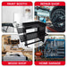 OMNI TOOLS Multi-Function Paper Towel Holder – Heavy-Duty Shop Shelf with Tool Slots & Spray Gun Storage – Steel Organizer Rack for Garage & Auto Body Shops – 22¾" x 15" x 9¼" - (36038) Omni Tools