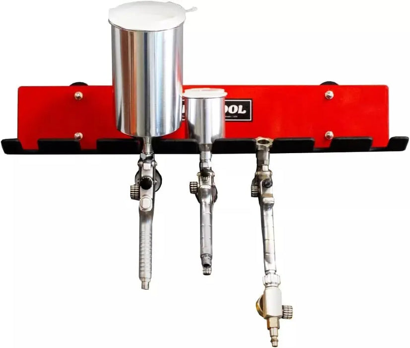 Omni Tool Multiple Spray Gun Holder – Holds 7 Guns Without Cups, 4 With Cups National Supply Company