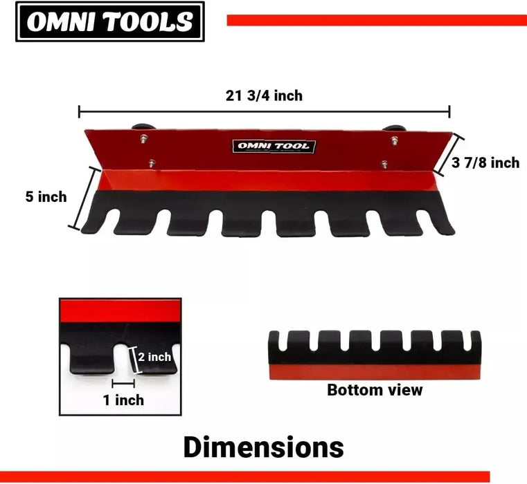 Omni Tool Multiple Spray Gun Holder – Holds 7 Guns Without Cups, 4 With Cups National Supply Company