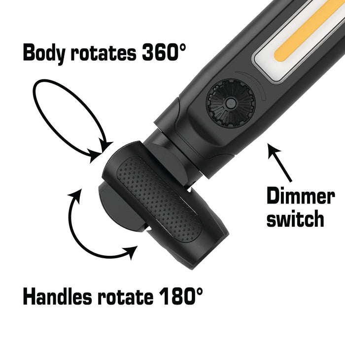 Omni Tools 1200+ Lumen Rechargeable Underhood Work Light – Magnetic Mount, Adjustable Brightness, 360° Rotating Hooks, USB-C Charging – Ideal for Mechanics, Garage, and Emergency Use LAUCO