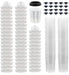 Open Box - Disposable 20 Ounce (600ml) Paint Spray Gun Cups Liners and Lid System, 50 Pack 190 MIC Kit Generic