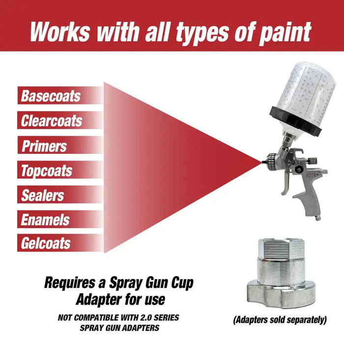 Open Box - Disposable 6 Ounce (200ml) Paint Spray Gun Cups Liners and Lid System, 50 Pack 190 MIC Kit National Supply Company