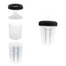 Open Box - Disposable 6 Ounce (200ml) Paint Spray Gun Cups Liners and Lid System, 50 Pack 190 MIC Kit National Supply Company