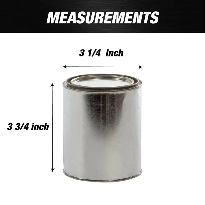 Open Box - Empty Metal Pint Paint Cans with Lids - Box of 50 National Supply Company
