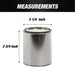 Open Box - Empty Metal Pint Paint Cans with Lids - Box of 50 National Supply Company