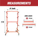 Open Box - Floor Mobile Bumper Storage Rack - Double Sided Bumper Storage Rack National Supply Company