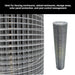 Open Box - Hardware Cloth 1/2 inch 48in x 100 ft Welded Metal Wire Fencing Roll Mesh, 19 Gauge Square, Chicken Coop Wire Fence National Supply Company