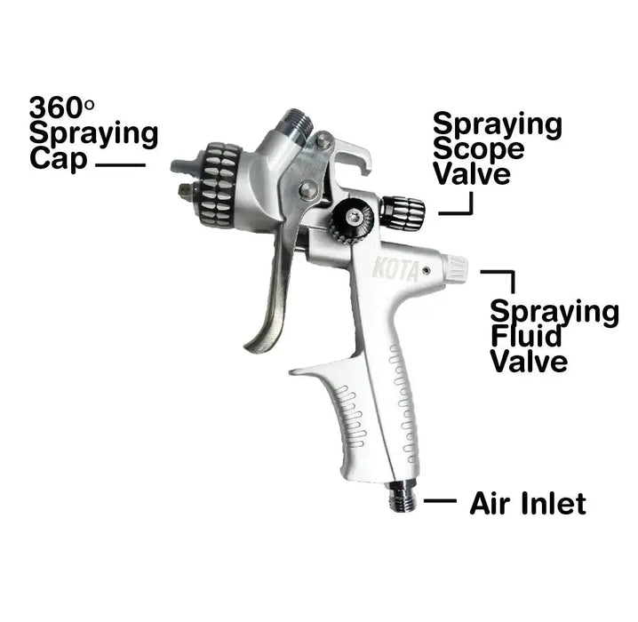 Open - Box - KOTA MP SPRAY GUN PAINT WITH 1.3 or 1.4 MM NOZZLE (W/O CUP) Size: 1.4mm National Supply Company