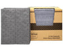 Open Box - LAUCO Heavyweight Universal Oil Absorbing Pads (Grey) 10 inch x13 inch - Pack of 100 Sheets - Automotive Absorbent Pads for Oils, Water, and Solvents (100 Sheets (1 Box)) LAUCO