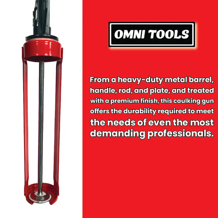 Open Box - LAUCO Omni Tools Dripless Caulking Gun – Adjustable, No-Drip, Ergonomic Design National Supply Company