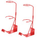 Open Box - LAUCO Spray Paint Gun Holder, Gravity Spray Gun Holder Stand with Strainer Holder, Paint Gun Stand for Wall or Bench Mount, HVLP, Red LAUCO