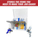 Open Box - Magnetic Spray Booth Box - Double Compartment Cabinet with Double Spray Paint Gun Holder National Supply Company