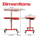 Open Box - Omni Tool Rolling Work Table, Adjustable Mobile Tray Cart, 220 lb Capacity National Supply Company
