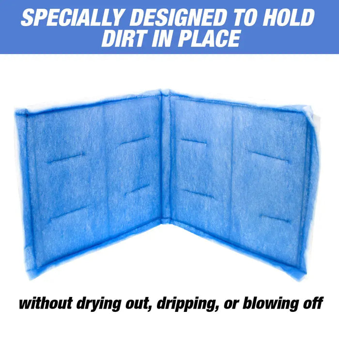 Open Box - Paint Booth BI Fold 20" x 40" x 1" Tacky Intake Filter Pad for Cross Draft Style Paint Booths (Internal Wire) - 20 Filters per Box (20" x 40") National Supply Company
