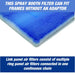 Open Box - Paint Booth BI Fold 20" x 40" x 1" Tacky Intake Filter Pad for Cross Draft Style Paint Booths (Internal Wire) - 20 Filters per Box (20" x 40") National Supply Company