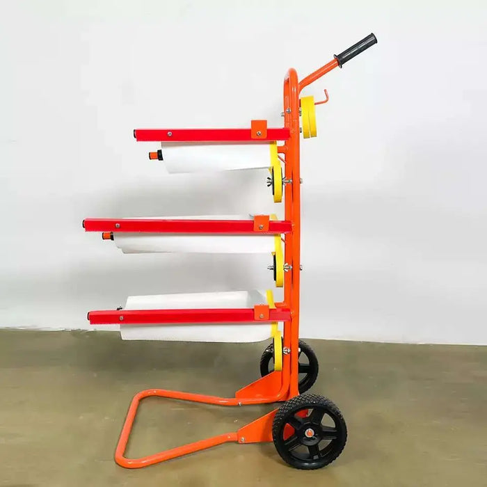 Open Box - Portable Slimline Masking Paper Machine Dispenser -Stand Holds Multiple Rolls National Supply Company