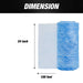 Open Box - Premium Paint Spray Booth Exhaust Filter Roll - 24" x 100' - 18 Gram Heavy-Duty Blue Fiberglass Paint Arrestor National Supply Company