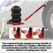 Open Box - Triple Bag Air Jack 3 Ton/6600 lbs, Airbag Jack with Six Steel Pipes, Lift up to 15.5", 3-5 s Fast Lifting Pneumatic Jack, with Adjustable Long Handles for Cars, Garages, Repair National Supply Company