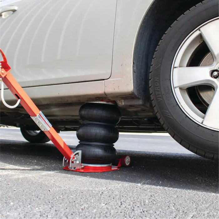 Open Box - Triple Bag Air Jack 3 Ton/6600 lbs, Airbag Jack with Six Steel Pipes, Lift up to 15.5", 3-5 s Fast Lifting Pneumatic Jack, with Adjustable Long Handles for Cars, Garages, Repair National Supply Company