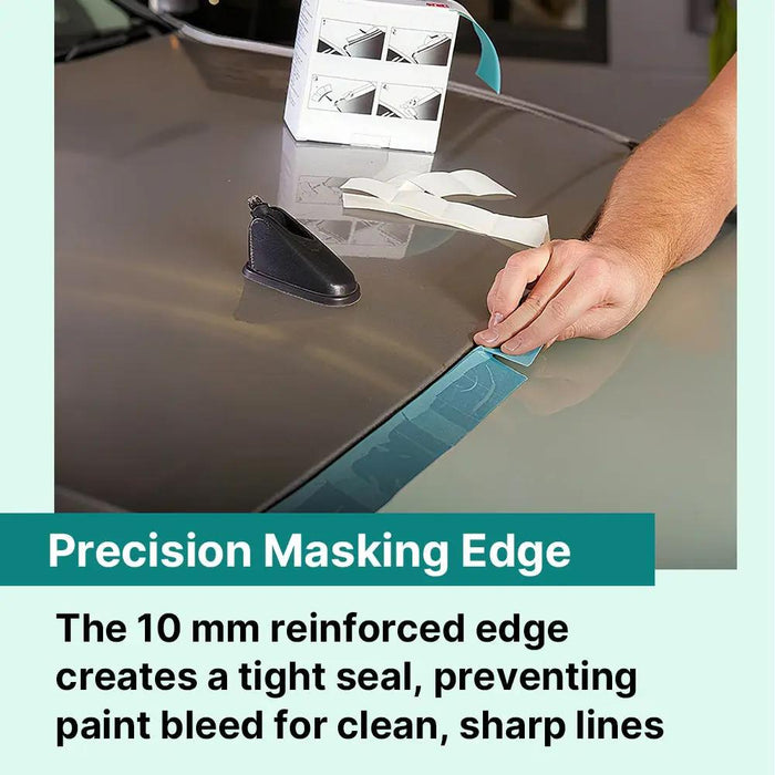 Perforated Trim Masking Tape 69549, Molding Paint Protection, Trim Lifting Tape, Hand Tearing, 10 mm Hard Band, 50 mm x 10 m – Auto Body Masking Film with High-Strength Backing GENERIC