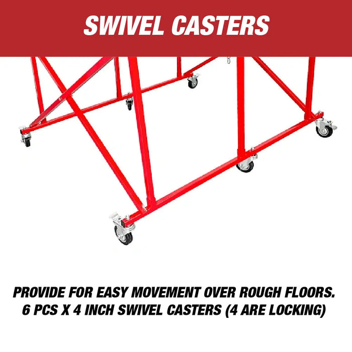Pick Up Bed Dolly - Easily Fold Large Auto Body Truck Bed Cart Holds up to 800lb - National Supply Company