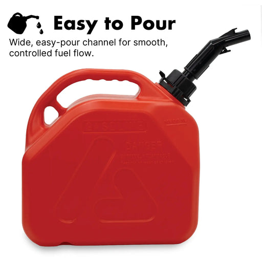 Plastic Fuel Can Durable Red Gasoline Container in 10L Lauco