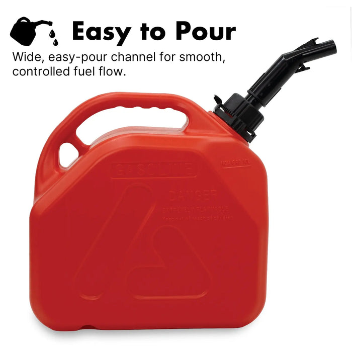 Plastic Fuel Can Durable Red Gasoline Container in 10L Lauco