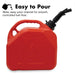 Plastic Fuel Can Durable Red Gasoline Container in 10L Lauco