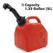 Plastic Fuel Can – Durable Red Gasoline Container in 5L Lauco