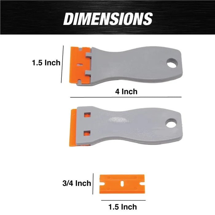 Plastic Razor Blade Scraper Extra Plastic Razor Blades Refills - National Supply Company